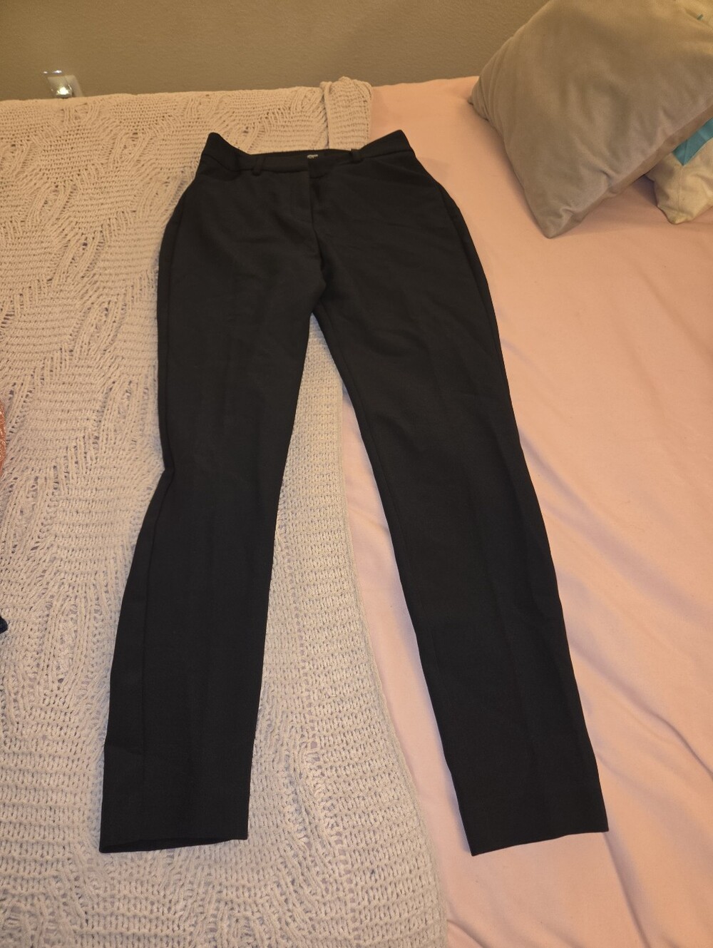 Express Black Slim Straight Women's Trousers